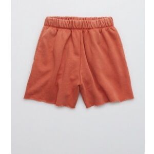 Aerie Everyday High Waisted Shorts - Rusty Peach - Large